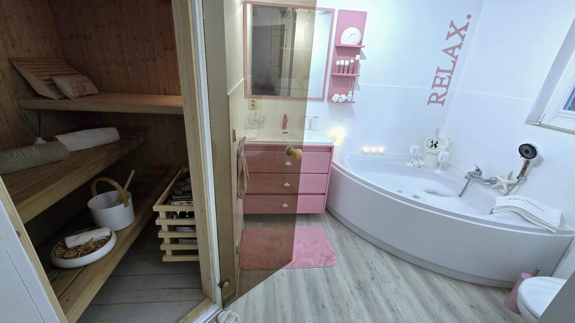 Pink Und Meer - Meerblick, Sauna, Kamin & Whirlpool Baabe Exterior photo