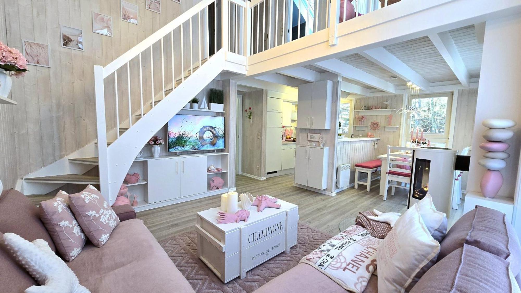 Pink Und Meer - Meerblick, Sauna, Kamin & Whirlpool Baabe Exterior photo