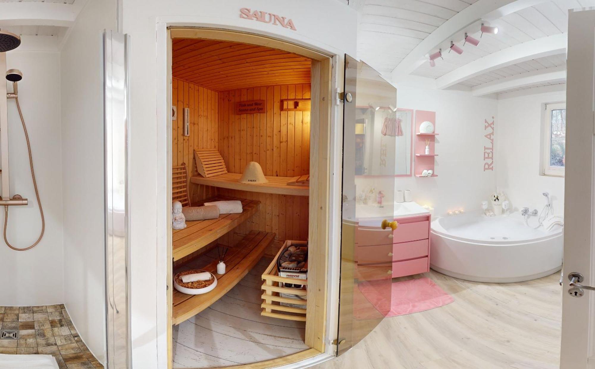 Pink Und Meer - Meerblick, Sauna, Kamin & Whirlpool Baabe Exterior photo